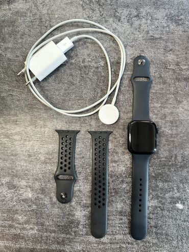 Apple Watch: Продаю идеальную Apple Watch 7 series 45мм Цвет темно синий Пользуюсь