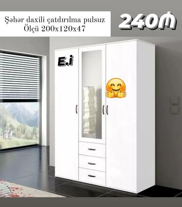 klon geyimi: Dolab yeni qarderob paltar dolabı güzgülü