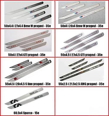 maglenke: Aluminijumske lajsne Sparco. Nove aluminijumske lajsne Sparco za — 6