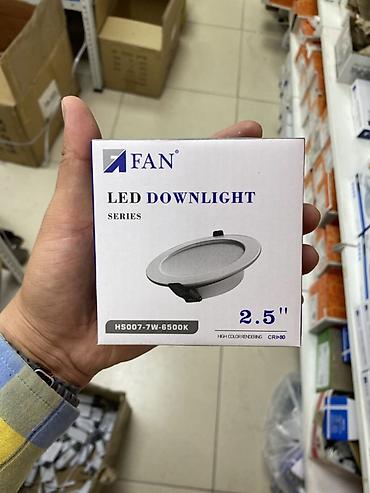 Жарык кылуу: Встраиваемый светильник FAN LED Downlight 2.5" Модель: HS007 — 1