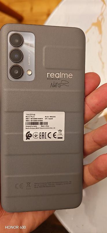 narda 1 saat limitsiz internet paketi: Realme Narzo 30 5G, 512 GB, rəng - Boz, Barmaq izi — 6