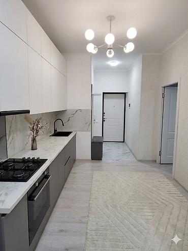 студенты: 1 комната, 30 м², Асанбай мкр 10 этаж, Евроремонт — 3