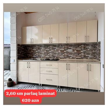 Divan və masa dəstləri: Kuxna mebeli metbex dolabi sifarisle