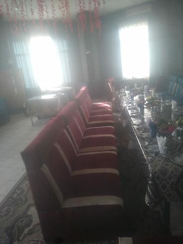 kafe divanlari: Restoran/kafe üçün yumşaq oturacaq dəstləri - Model: düz və bucaq (L — 3