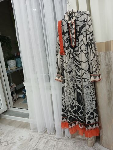 длинное бордовое платье: Күнүмдүк көйнөк, Узун модель, 4XL (EU 48)