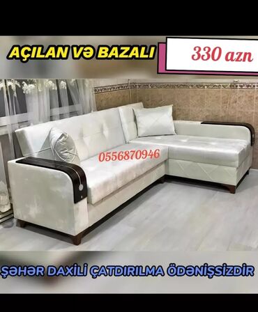Divanlar: Künc divan, Yeni, Açılan, Bazalı, Parça, Şəhərdaxili pulsuz çatdırılma — 8