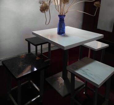 Мебель: Новый, Нераскладной, Прямоугольный стол, 4 стула, Азербайджан