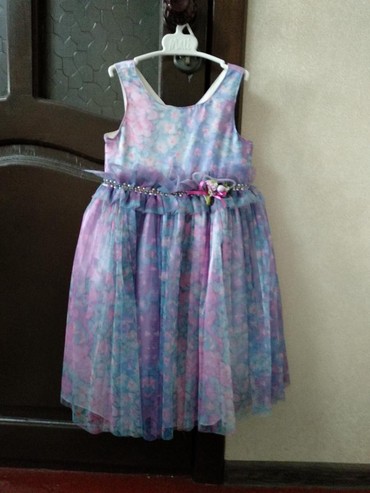 платье для покрытых: Детское платье, цвет - Фиолетовый, Б/у