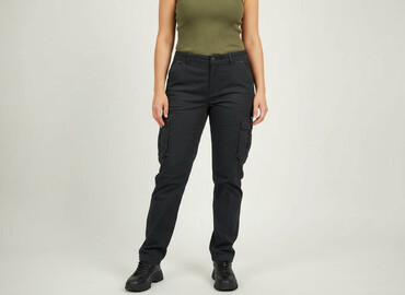tesco spodnie damskie f f: House of Denim, Spodnie cargo damskie, rozmiar XL