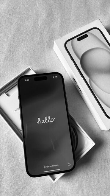 Apple iPhone: IPhone 15, 256 GB, Qara, Face ID