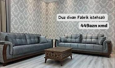 Düz divan – Fabrik istehsalı - Klassik-modern dizayn: yumşaq boz lalafo.az -da Düz divan – Fabrik istehsalı - Klassik-modern dizayn: yumşaq boz