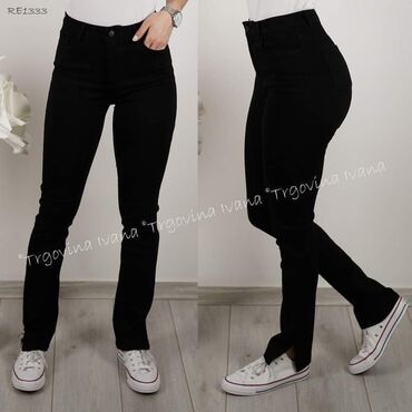 Farmerke: Pamuk, Visok struk, Drugi kroj — 24