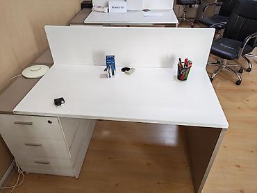 ofis: Ofis üçün iki nəfərlik iş masası 5 ədəddir biri 90 azn - Model — 1