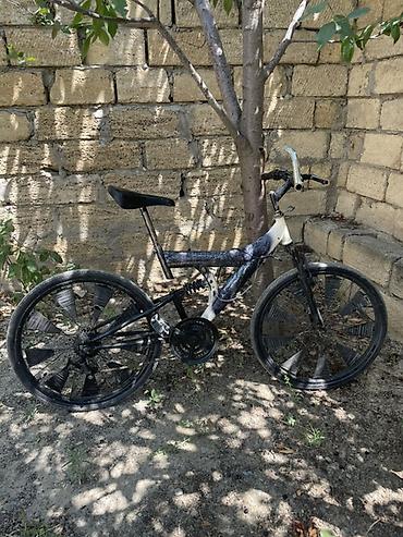barter velosiped: Velosiped – şəhər və yüngül off-road üçün - Rəng: qara/ağ - Çərçivə — 1