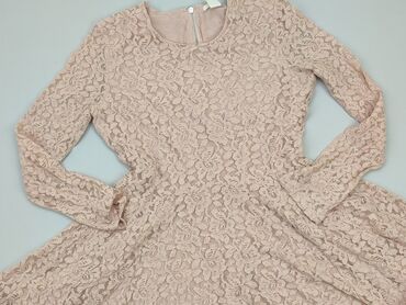 granatowa rozkloszowana sukienki na wesele: Dress, L (EU 40), H&M, condition - Very good