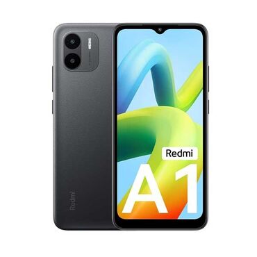 разбитый телефон: Xiaomi, Redmi A1 Plus, Б/у, 32 ГБ, цвет - Черный, 2 SIM