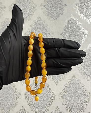 Təsbehlər: Məhsul: Təsbeh dəsti - Rənglər: mavi, krem və bal rəngli (şəffaf-sarı — 5