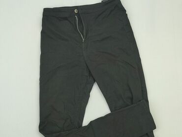 spodnie z dziurami czarne: Spodnie jeansowe, H&M, 14 lat, 170, stan - Dobry