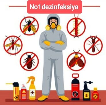 təmizlik şirkəti: Dezinfeksiya, dezinseksiya | Taxtabiti, Birələr, Tarakanlar | Nəqliyyat, Ofislər, Mənzillər