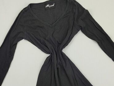 czarne bluzki z długim rękawem zara: Blouse, S (EU 36), condition - Good