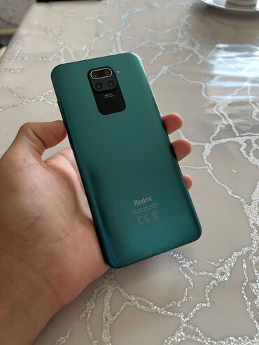 оперативная память ddr3l sdram: Redmi, Redmi Note 9, Колдонулган, 64 ГБ, түсү - Жашыл, 2 SIM
