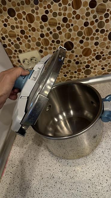 paxla: Qazan, rəng - Mavi, Paslanmayan polad, Tefal — 2
