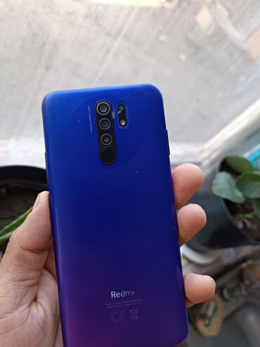 телефону бу: Redmi, Redmi 9, Б/у, 64 ГБ, цвет - Синий, 2 SIM