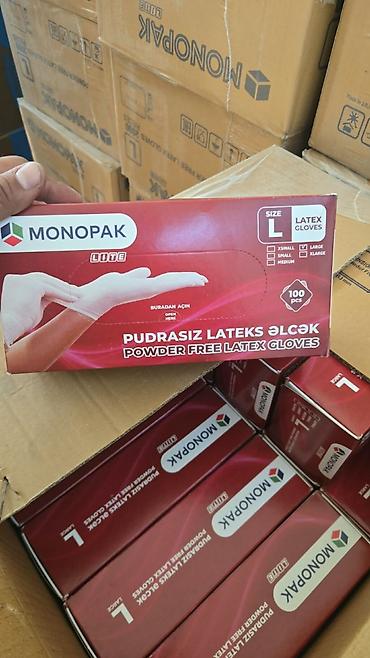 Nitril əlcəklər: Monopak L.İ.T.E pudrasız latex əlcək L ölçü,hal-hazırda şəxsən məndə — 1