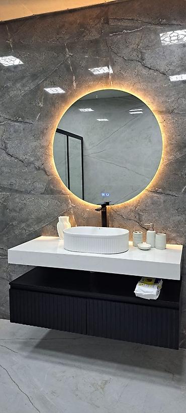 Məhsul: Hamam mebeli və aksesuarları dəsti Təsvir: - Müasir dizaynlı