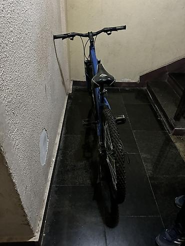 sadə velosiped: Şəhər və yüngül off-road üçün dağ velosipedi - Rəng: mavi gövdə, qara — 3