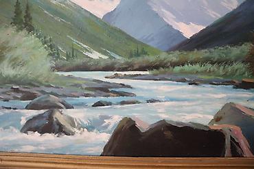 Картины: Большая картина (масло) Размеры: 117 x 83 В хорошем состоянии (нюансы — 7