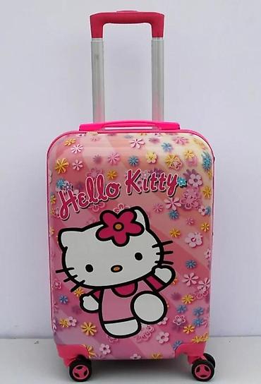 Putni koferi i torbe: Hello Kitty set kofera – 2 kom - Dizajn: Roze, sa Hello Kitty motivom — 3