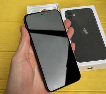 бу сотовые телефоны: IPhone 11, Б/у, 128 ГБ, Jet Black, Кабель, Чехол, Защитное стекло, 86 %