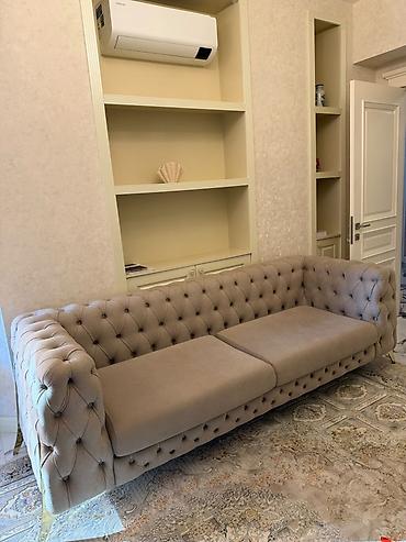ikinci el esya alan yerler: Klassik Chesterfield üslubunda 3 nəfərlik divan - Dizayn: Dərin — 1