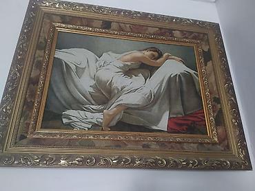 divar peci: Divar üçün klassik üslubda 2 ədəd çərçivəli tablo dəsti. - Süjetlər — 2