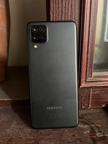 Samsung Galaxy A12, 64 GB, rəng - Qara, Düyməli, Barmaq izi, İki sim kartlı