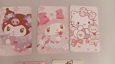 hello kitty oyuncaq: Sanrio temalı dekorativ kart seti -YANINDA BOL HƏDİYYƏLƏR ƏLİMDƏN — 3