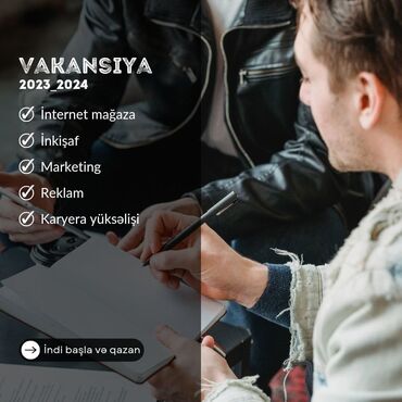 online vakansiya: Biz şirkətə yeni əməkdaşlar axtarırıq_🔎 Sərbəst şəkildə çalışmaq və