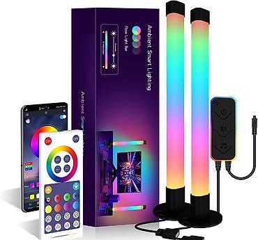 RGBIC Ağıllı Atmosfer İşıq Çubuqları – 2-lik set - 16 milyon rəng və