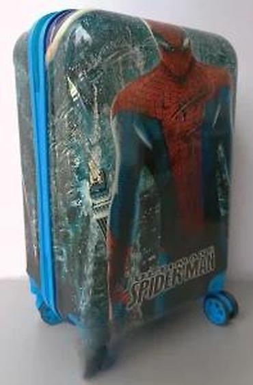 Rančevi, torbe i koferi: Dečiji kofer na točkiće sa motivom Spajdermena, idealan za putovanja — 2