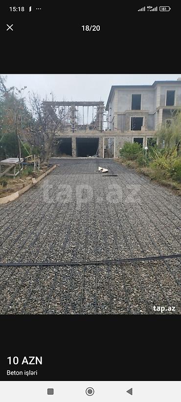 sulu vintilyator: Beton və kalıp işləri xidməti - Bünövrə, kəmər, sütun, diafraqma və — 9