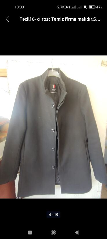 Paltolar: Palto, 2XL, rəng - Qara