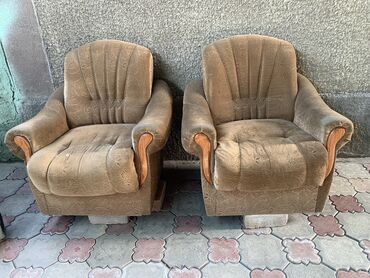 чехол на диван и два кресла: Классическое кресло, Б/у