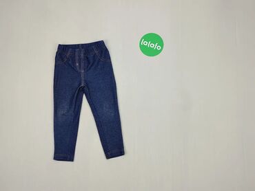 Spodnie: Spodnie, 2 lata, wzrost - 92 cm., wzór - Jednolity kolor, kolor - Niebieski