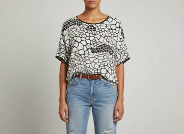c a bluzy damskie duże rozmiary: Women's blouse, size One size