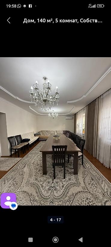 пш метр: 6 бөлмө, 147 м², 6 соток, Бишкек, Жумушчу Шаарча Менчик ээси — 5