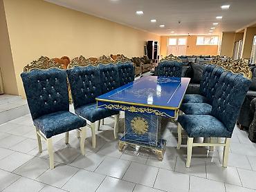 bağ üçün stol stul: Dördbucaq masa, Qonaq otağı üçün, 6 nəfər, Açılmayan, Azərbaycan, Zəmanətsiz — 2