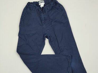 jeansy skinny z przetarciami: Spodnie jeansowe, 8 lat, 122/128, stan - Zadowalający