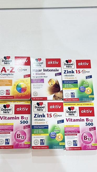 Vitaminlər və BAƏ: Doppelherz aktiv vitamin və qida əlavələri dəsti Məhsullar: - A–Z — 1