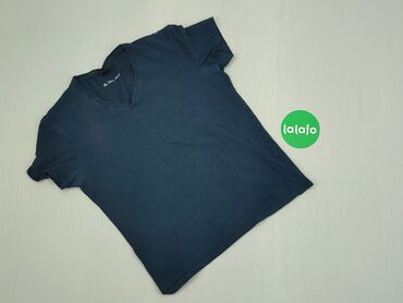 Koszulki: Koszulka M (EU 38), stan - Dobry, wzór - Jednolity kolor, kolor - Niebieski, H&M